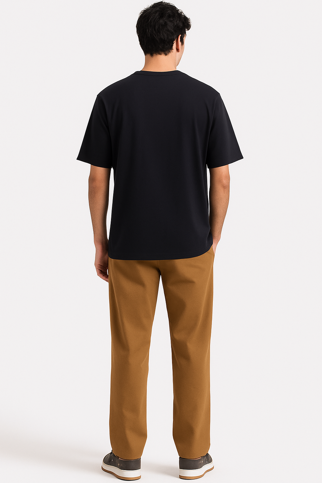 Black Crew Neck Tee – ARAM Collection