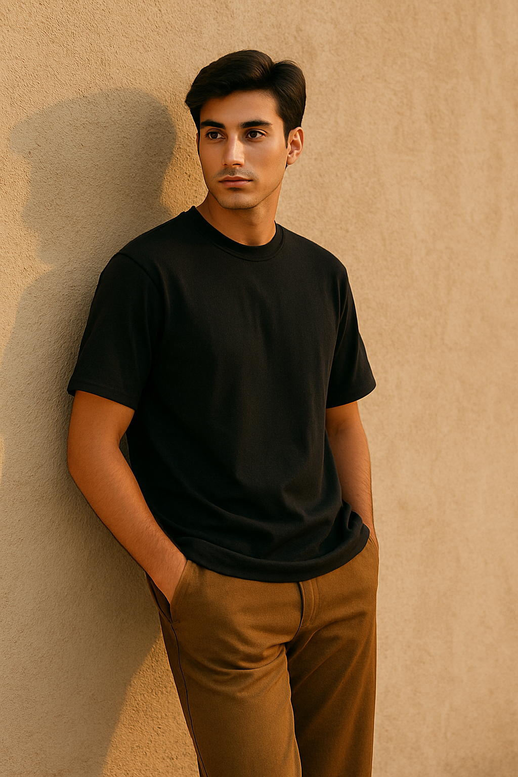Black Crew Neck Tee – ARAM Collection