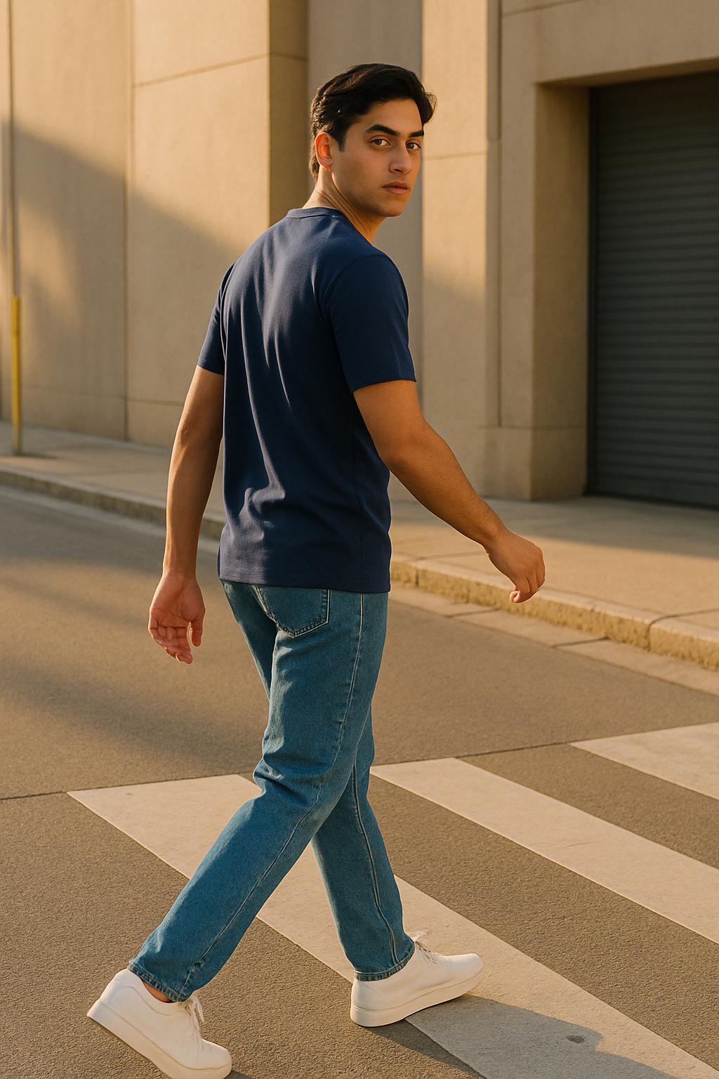 Black Crew Neck Tee – ARAM Collection