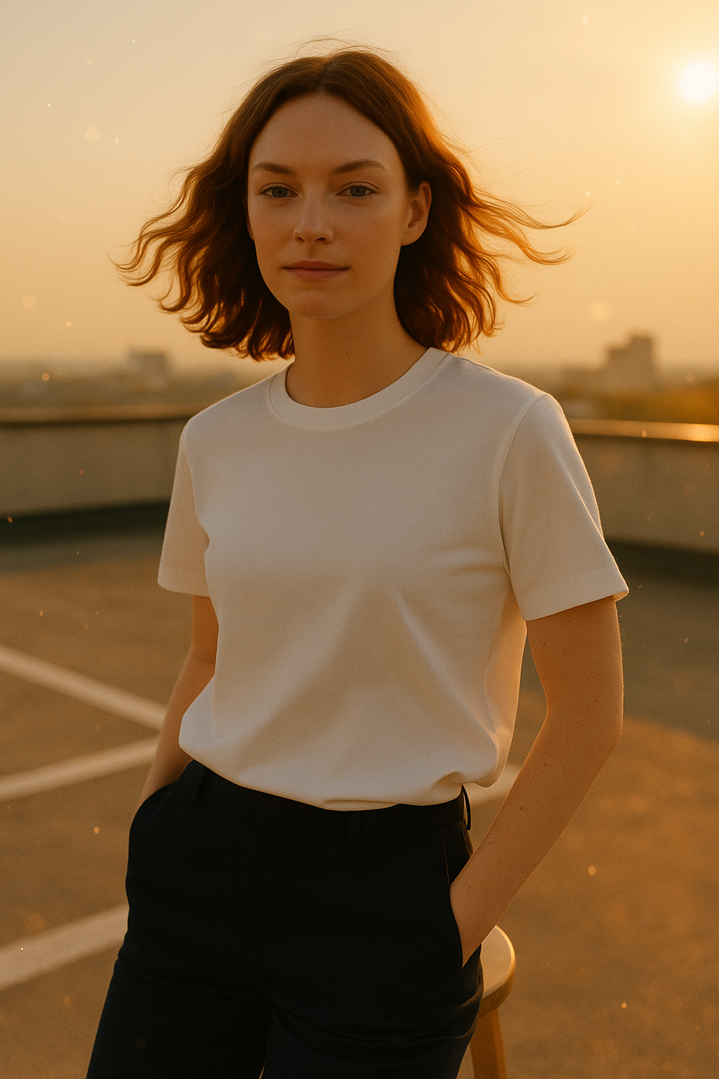 White Crew Neck Tee – ARAM Collection