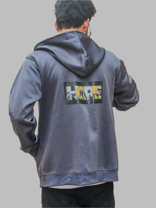 Dark Gray Zipper Hoodie – HOPE