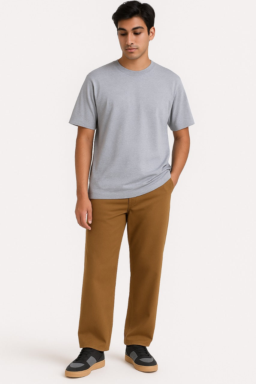 Grey Crew Neck Tee – ARAM Collection